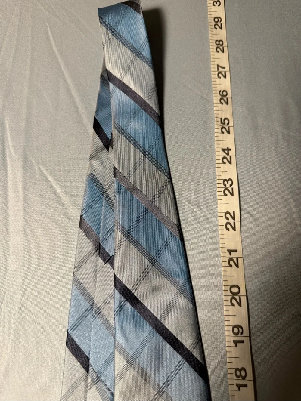 Murano Classic Light Blue Striped Men's Tie